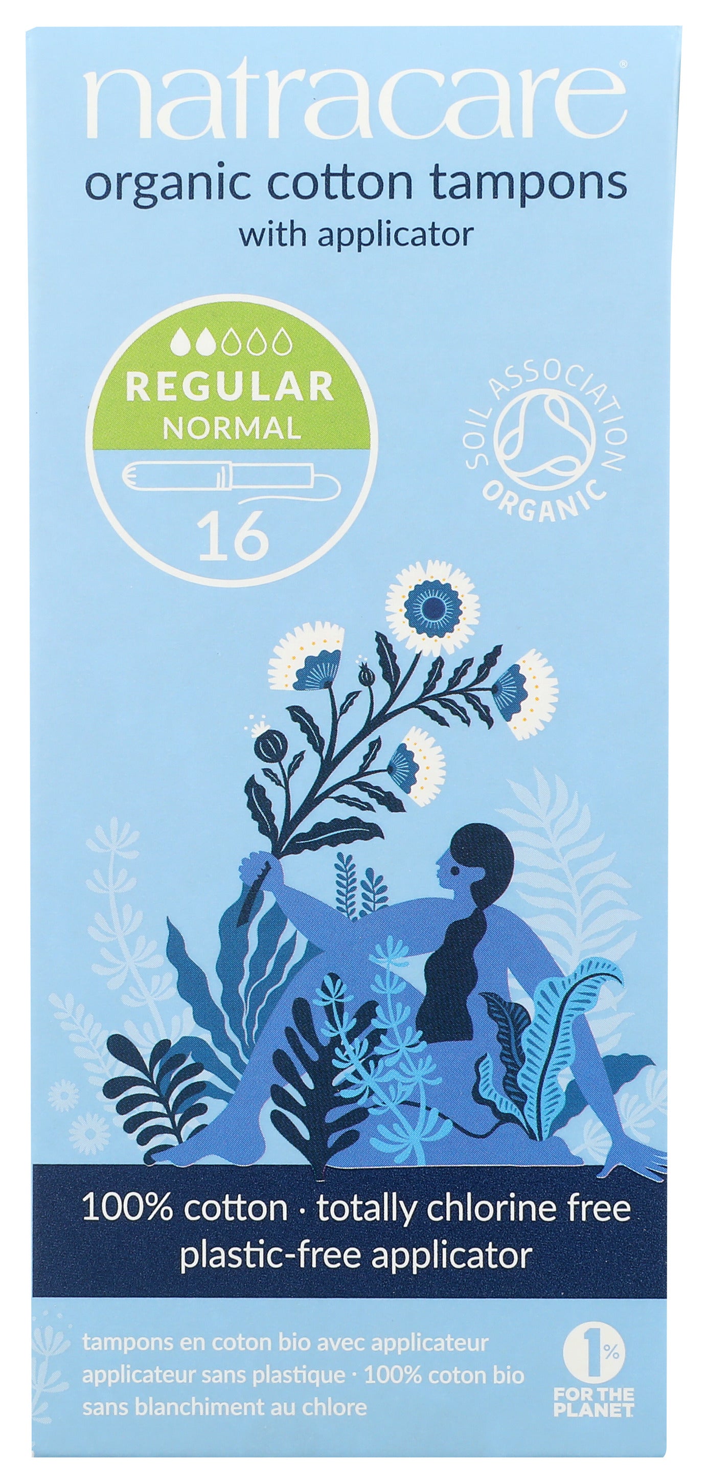 Regular Tampons with Applicator, Organic