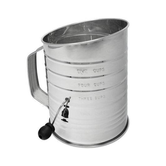Rotary Sifter, 5 cups, Stainless Steel
