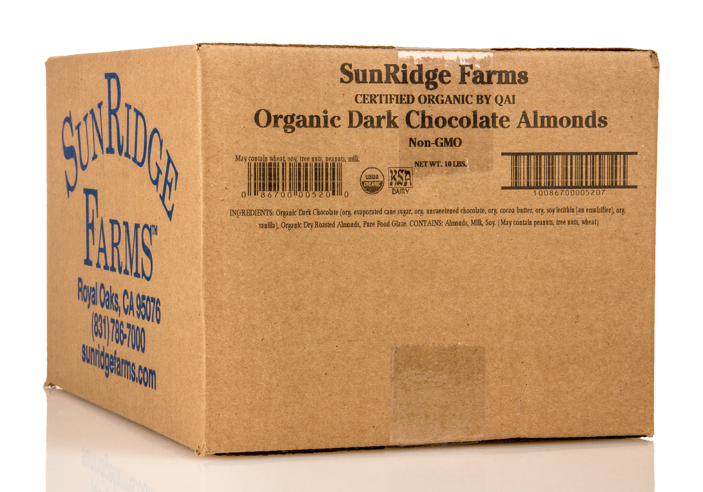 Almonds, Dark Chocolate Covered, Organic