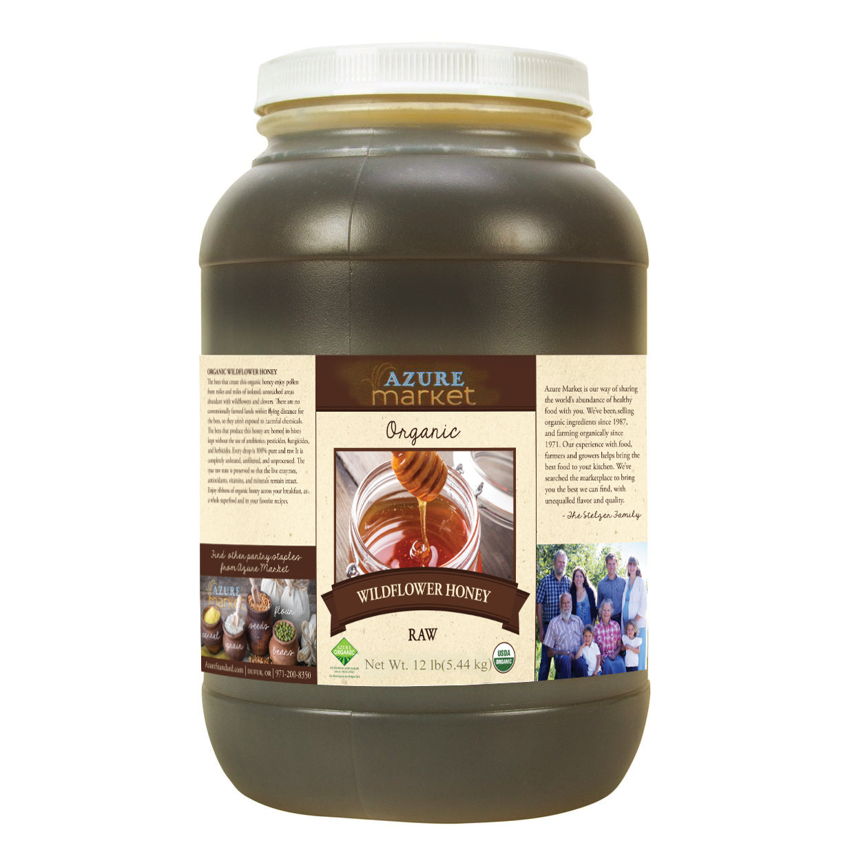 Honey, Raw, Wildflower, Organic