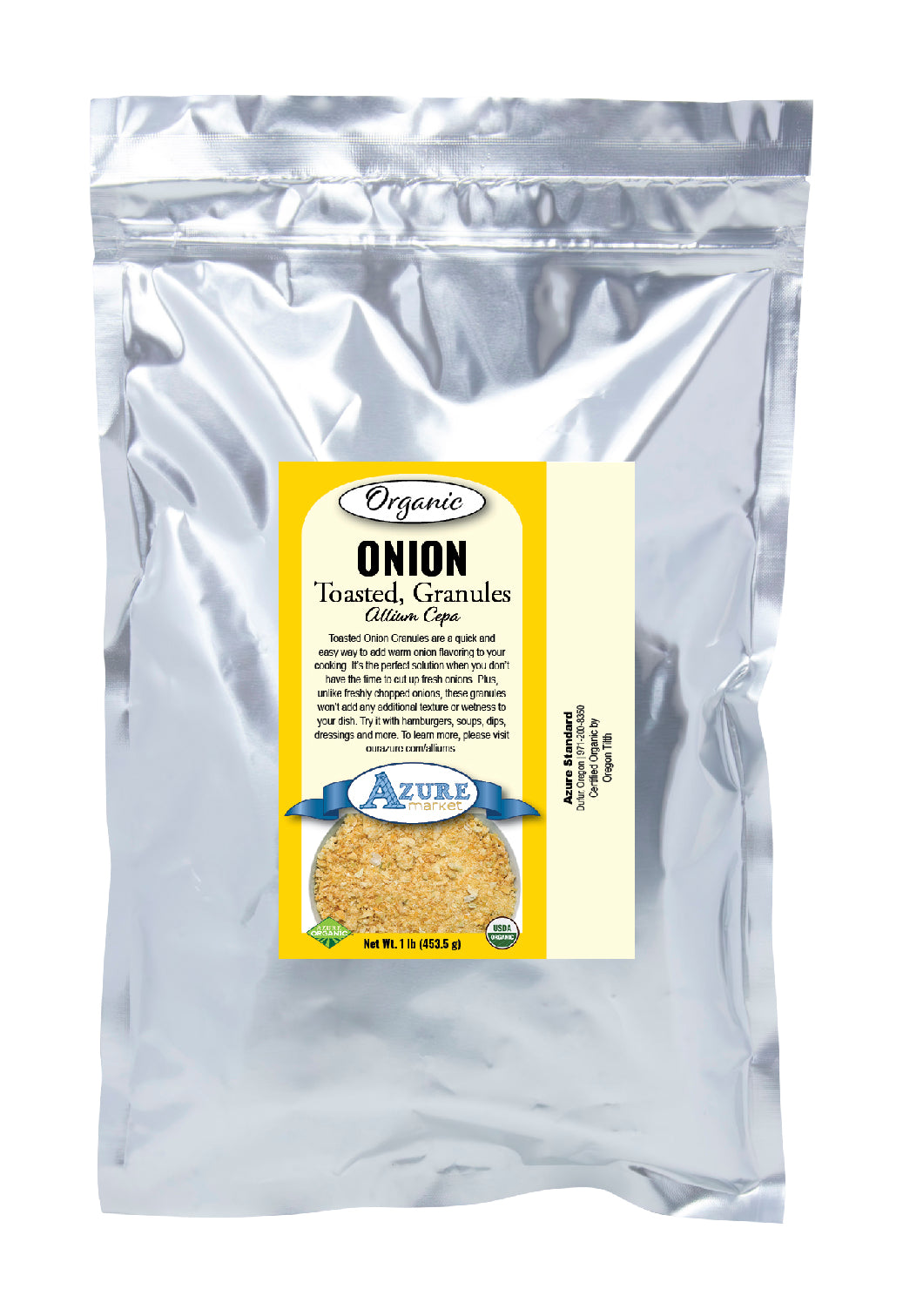 Onion Toasted, Granules, Organic