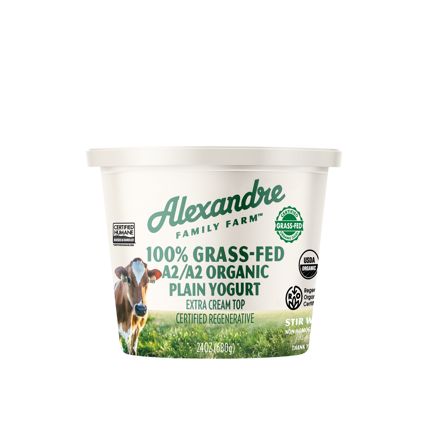 Yogurt, Whole Milk, A2, Extra Cream, Seasonal Full Fat*, Organic