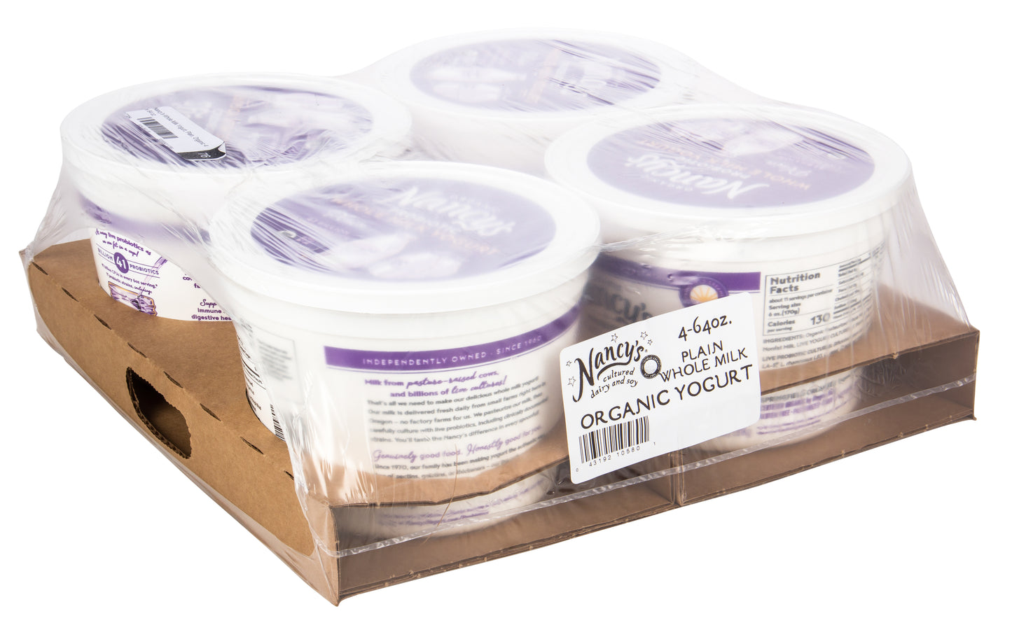 Whole Milk Yogurt, Plain, Organic