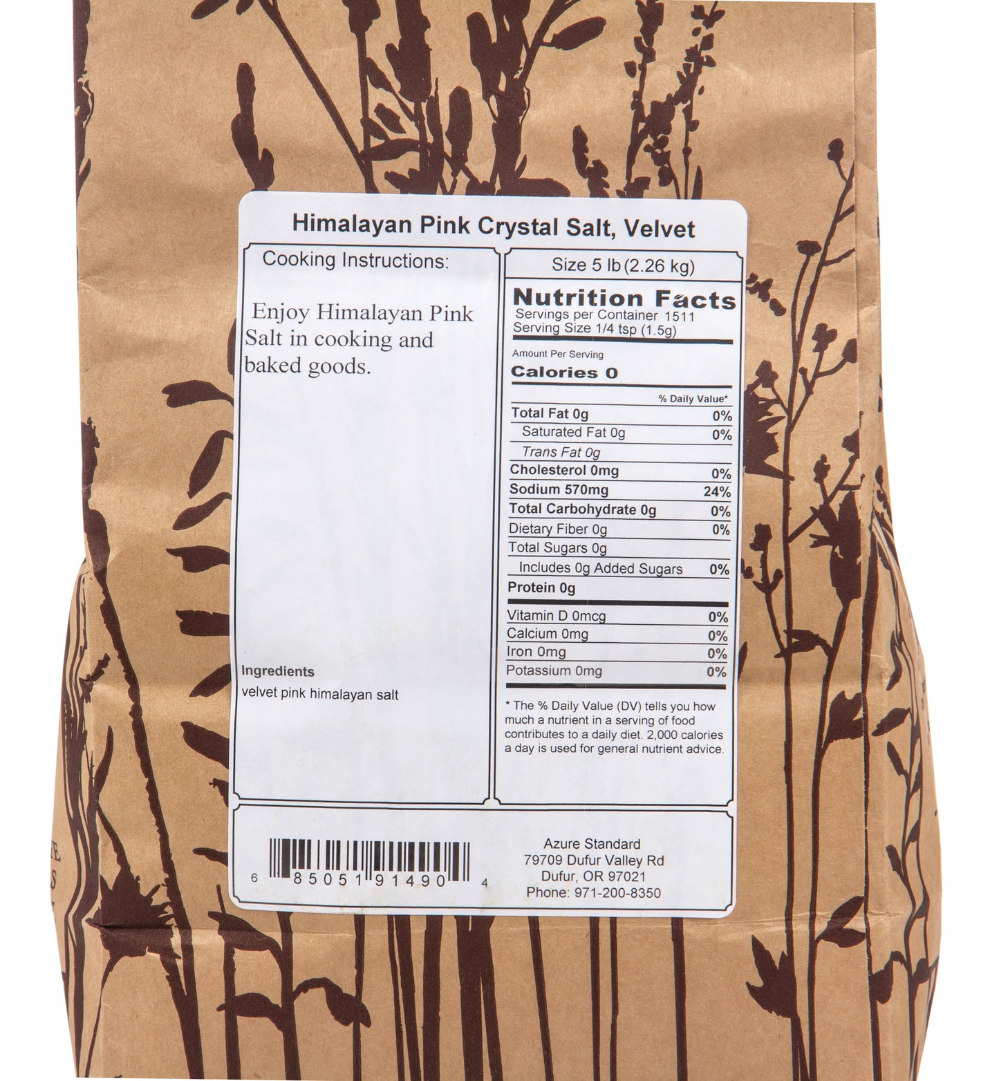 Himalayan Pink Crystal Salt, Velvet (powder)