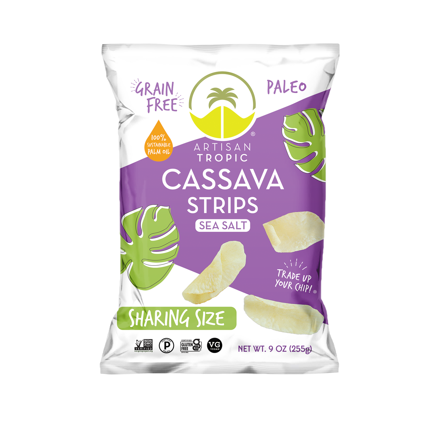 Cassava Chip Strips, Sea Salt