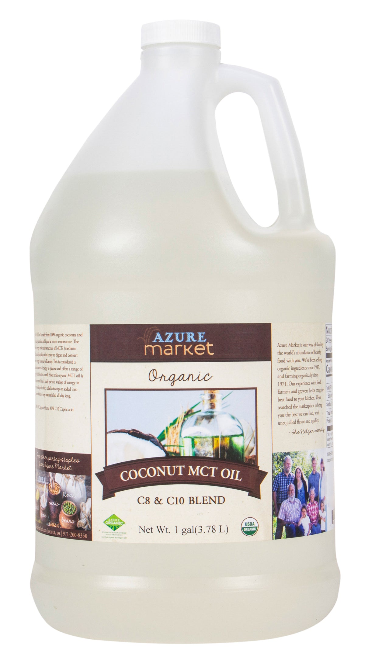 Coconut MCT Oil, Organic (C8 & C10 Blend)
