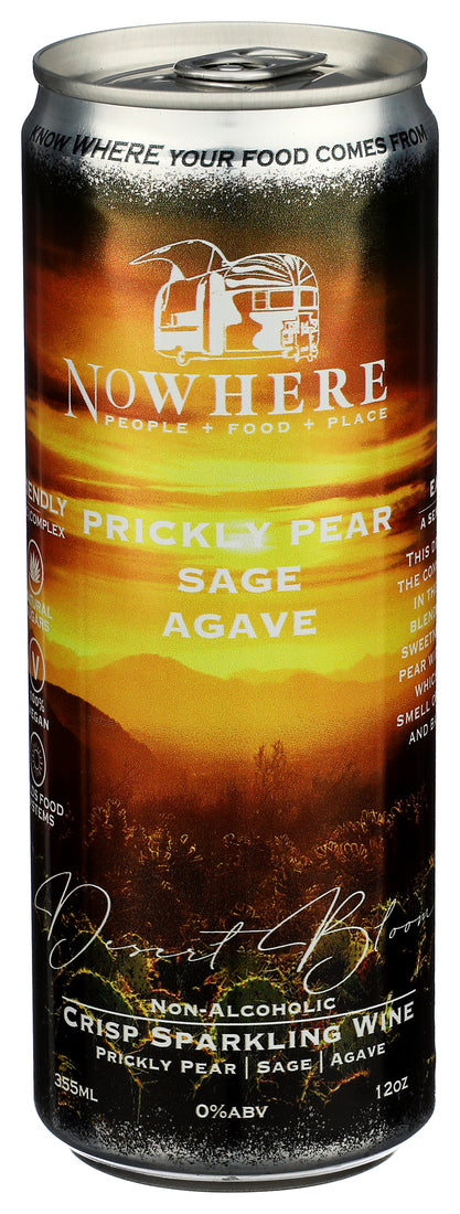 Craft Beverage, Desert Bloom, Crisp Wine, Prickly Pear, Sage, Agave-Non Alcoholic