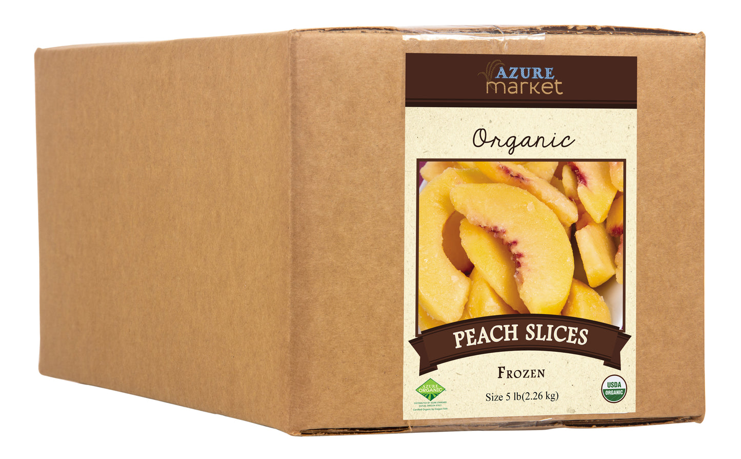 Peaches, Sliced, Frozen, Organic