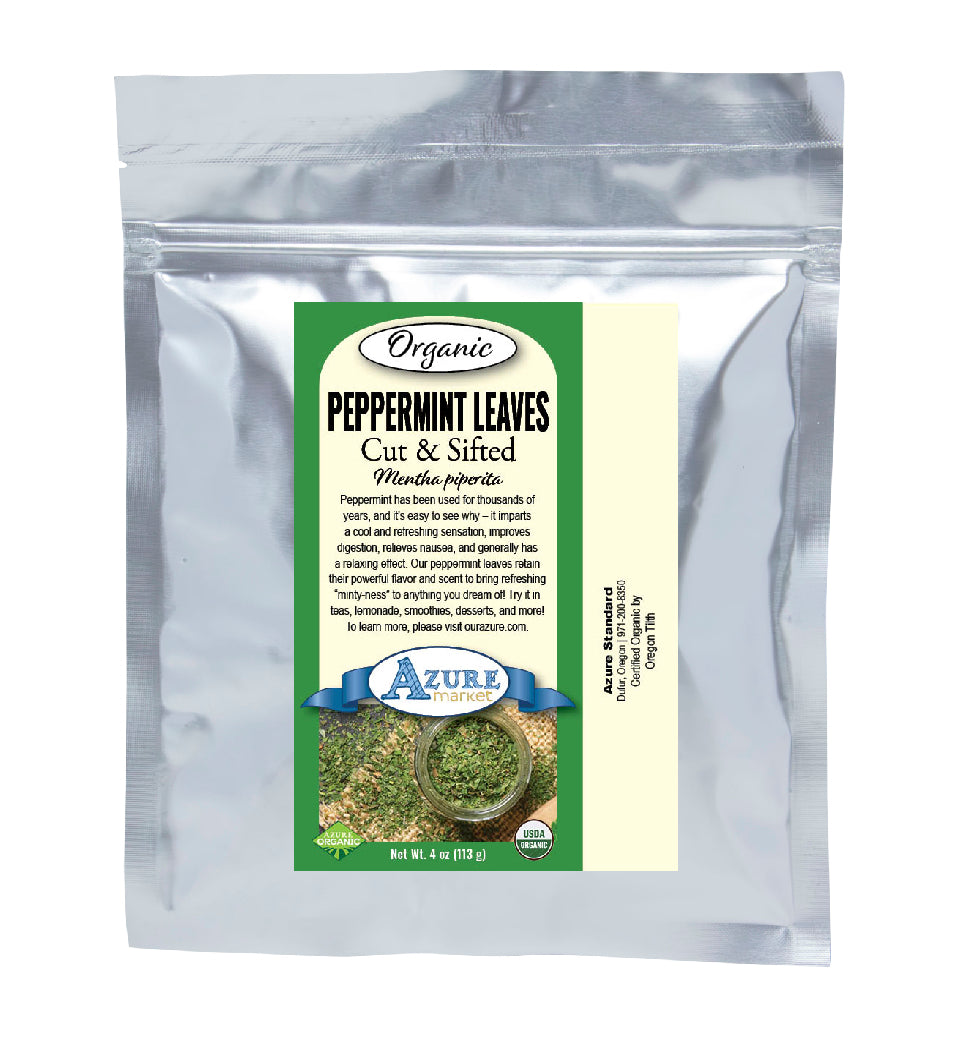 Peppermint Leaves, Cut & Sifted, Organic