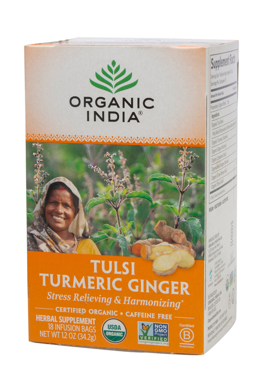 Tulsi Tea, Turmeric Ginger, Organic