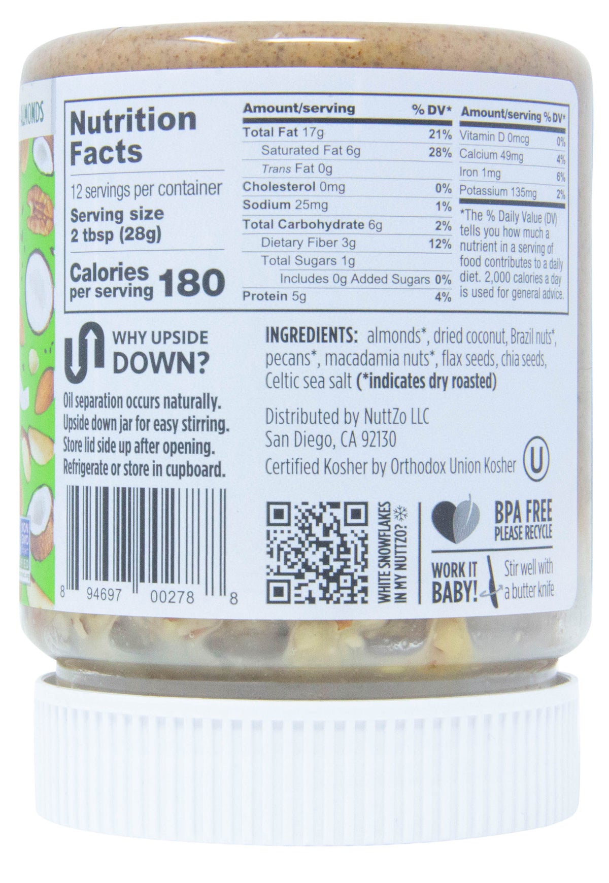 Seven Nut & Seed Butter, Keto, Crunchy