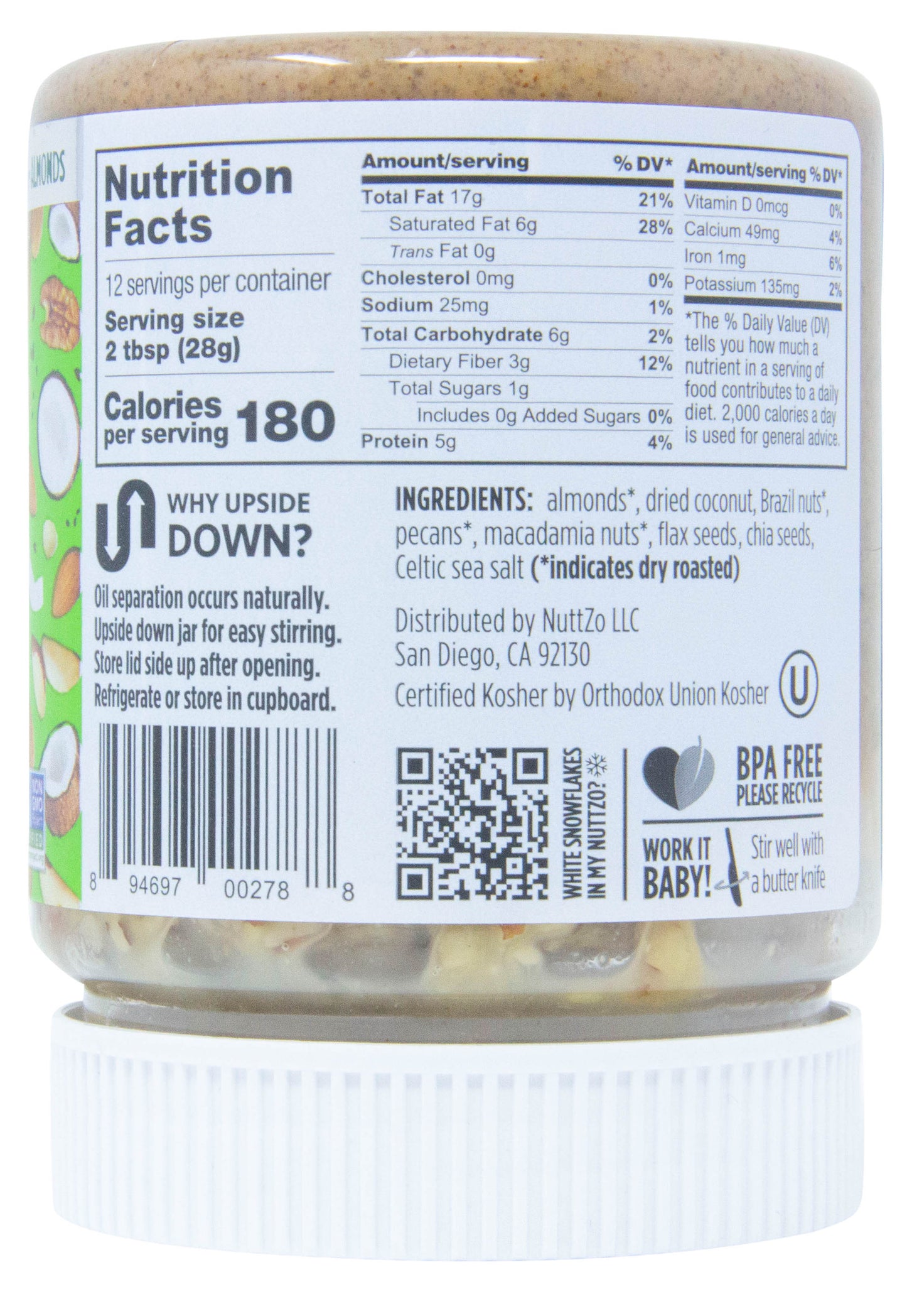 Seven Nut & Seed Butter, Keto, Crunchy