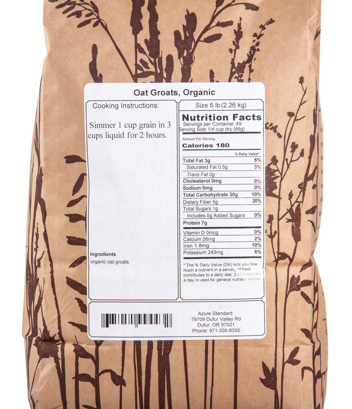 Oat Groats, Organic