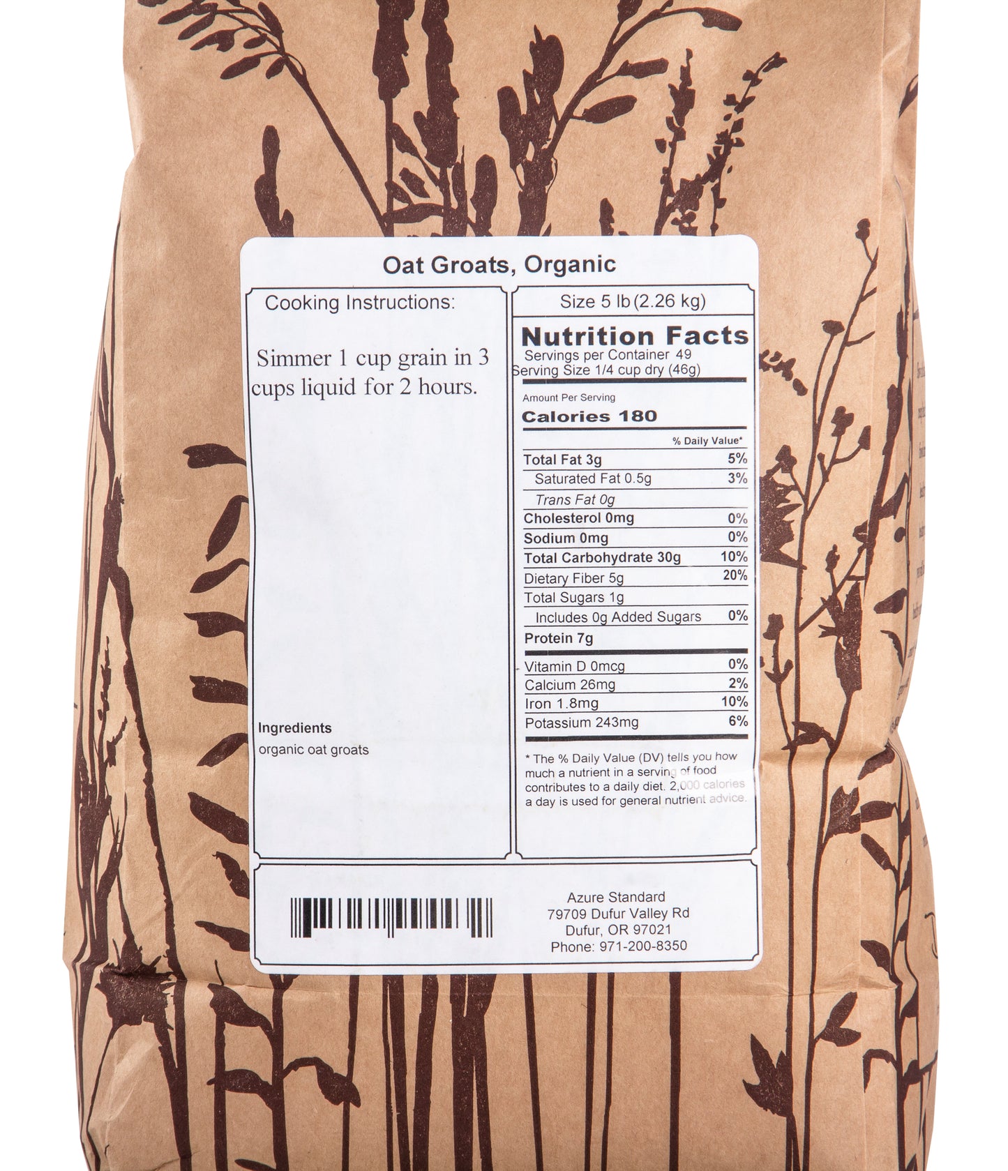 Oat Groats, Organic