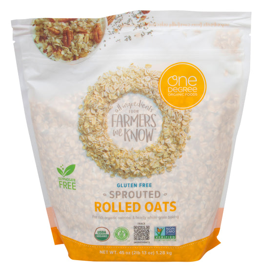 Oats, Rolled, Sprouted, Organic