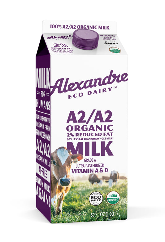 Milk 2% Reduced Fat, A2 , Organic