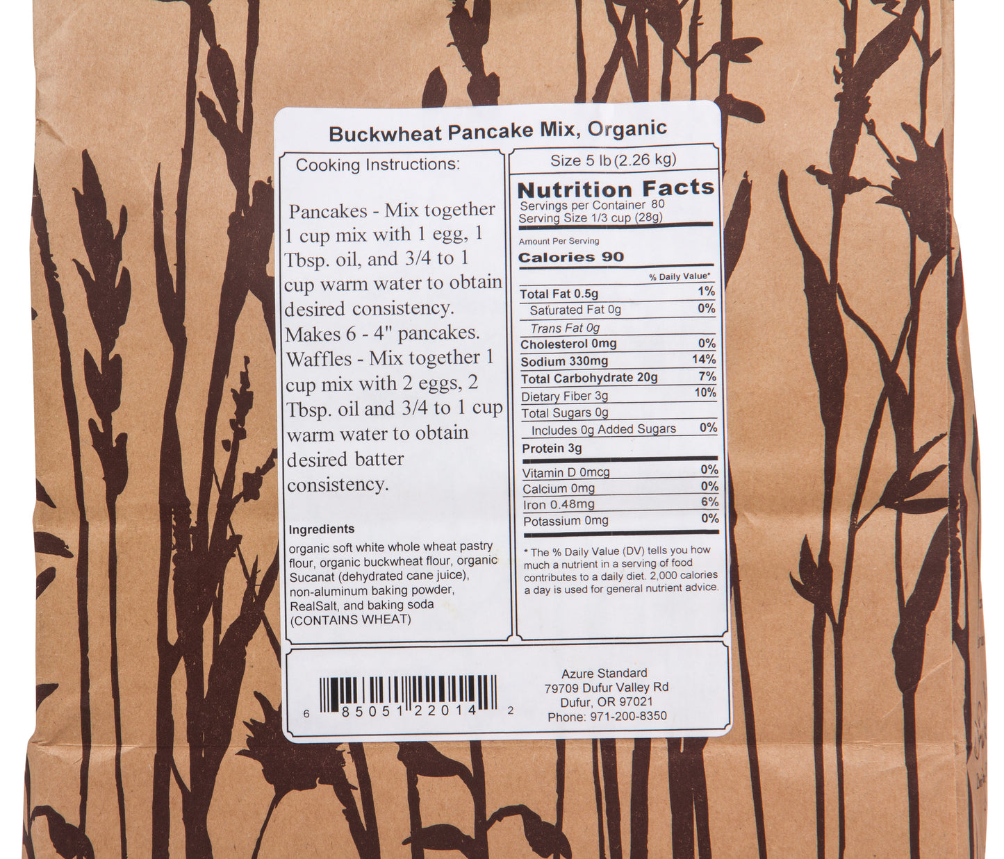 Buckwheat Pancake Mix, Organic