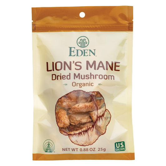 Lion's Mane Mushrooms, Dried, Organic