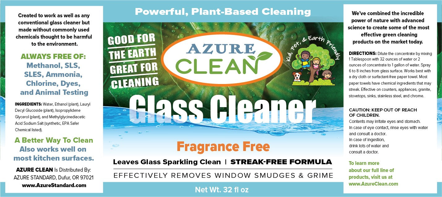 Glass Cleaner, Fragrance Free