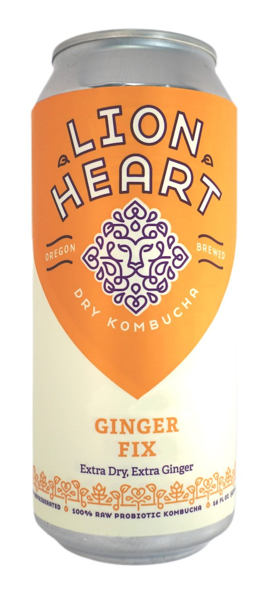 Kombucha, Ginger Fix, Raw