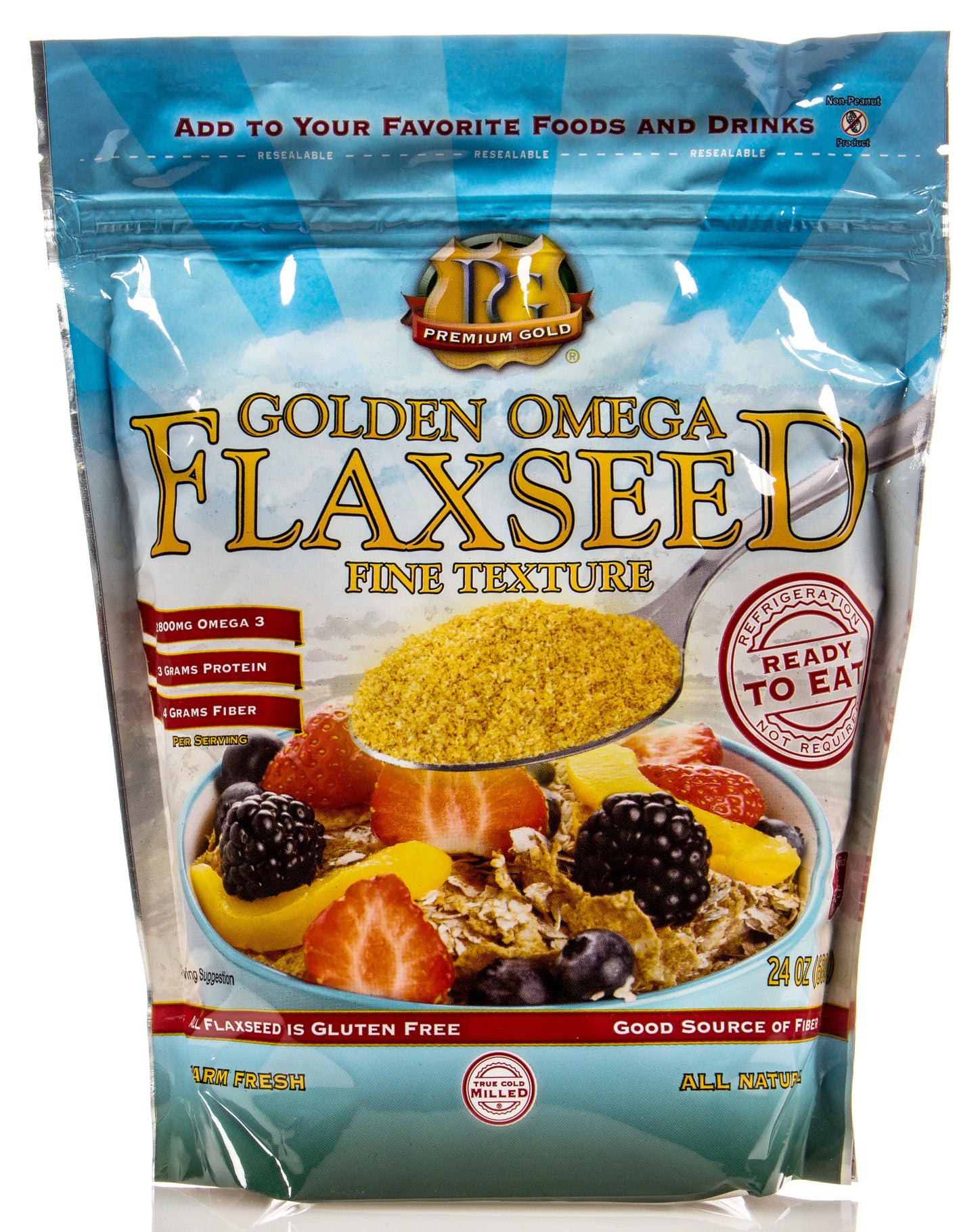 Golden Flaxseed, Fine Ground, True Cold Milled
