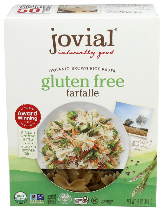 Pasta, Brown Rice, Farfalle, GF, Organic