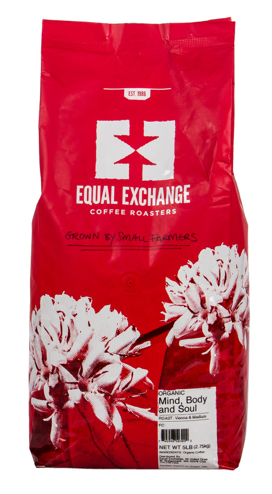 Coffee, Whole Bean, Mind, Body & Soul Blend, Organic