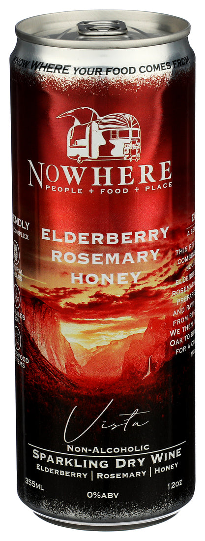 Craft Beverage, Vista, Sparkling Dry, Elderberry, Rosemary, Honey, -Non Alcoholic