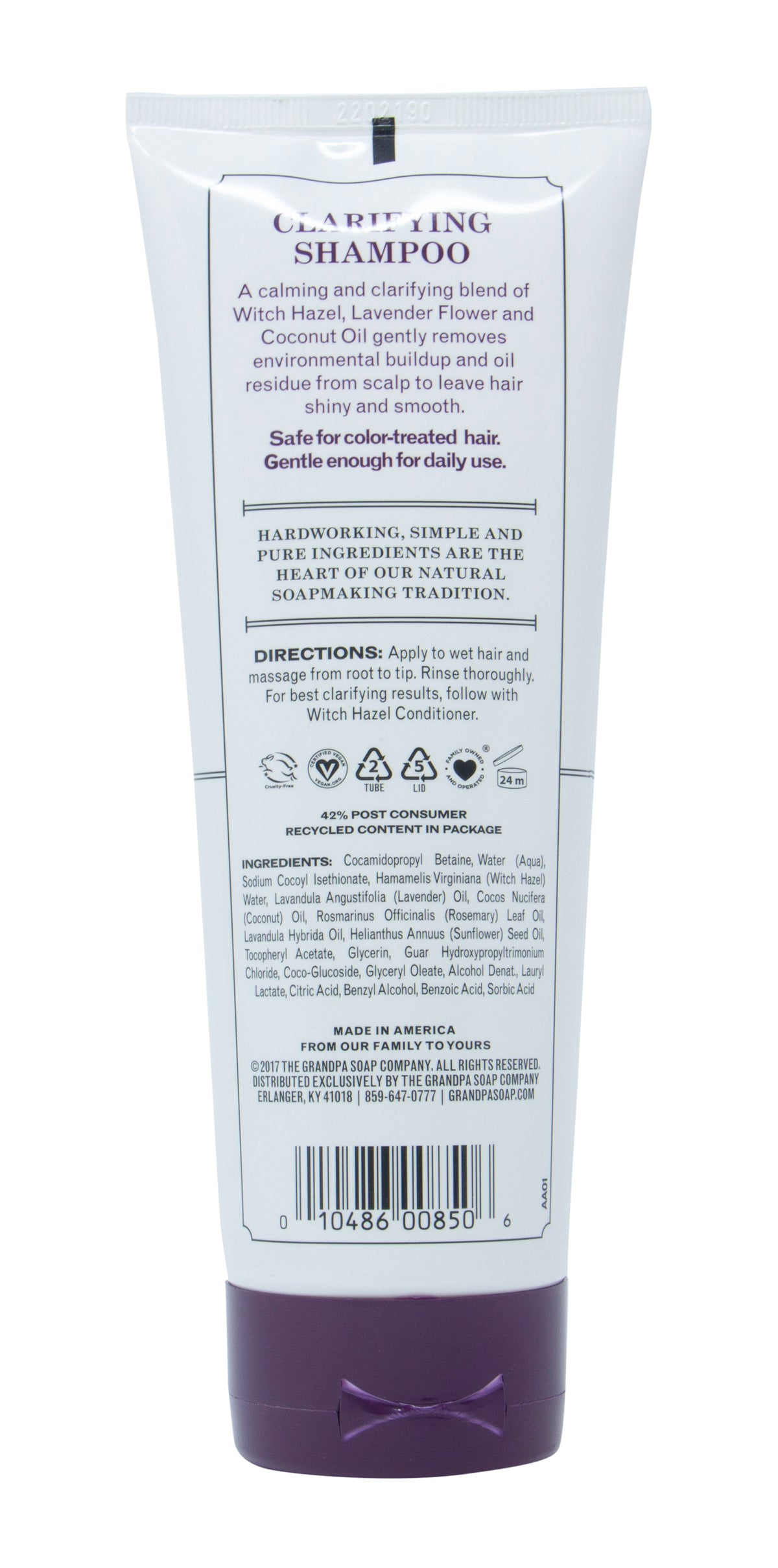 Shampoo, Witch Hazel