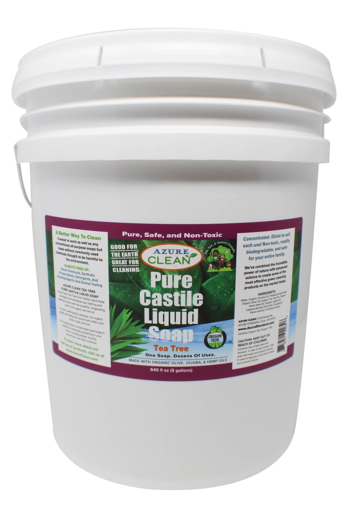 Castile Liquid Soap, Pure, Tea Tree, Organic
