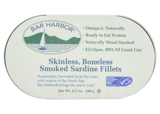 Sardine, Smoked, Boneless & Skinless, Fillets