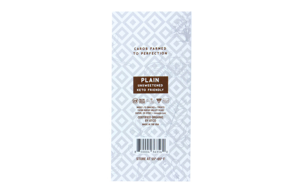 Dark Delight Carob Candy Bar, Unsweetened, Organic