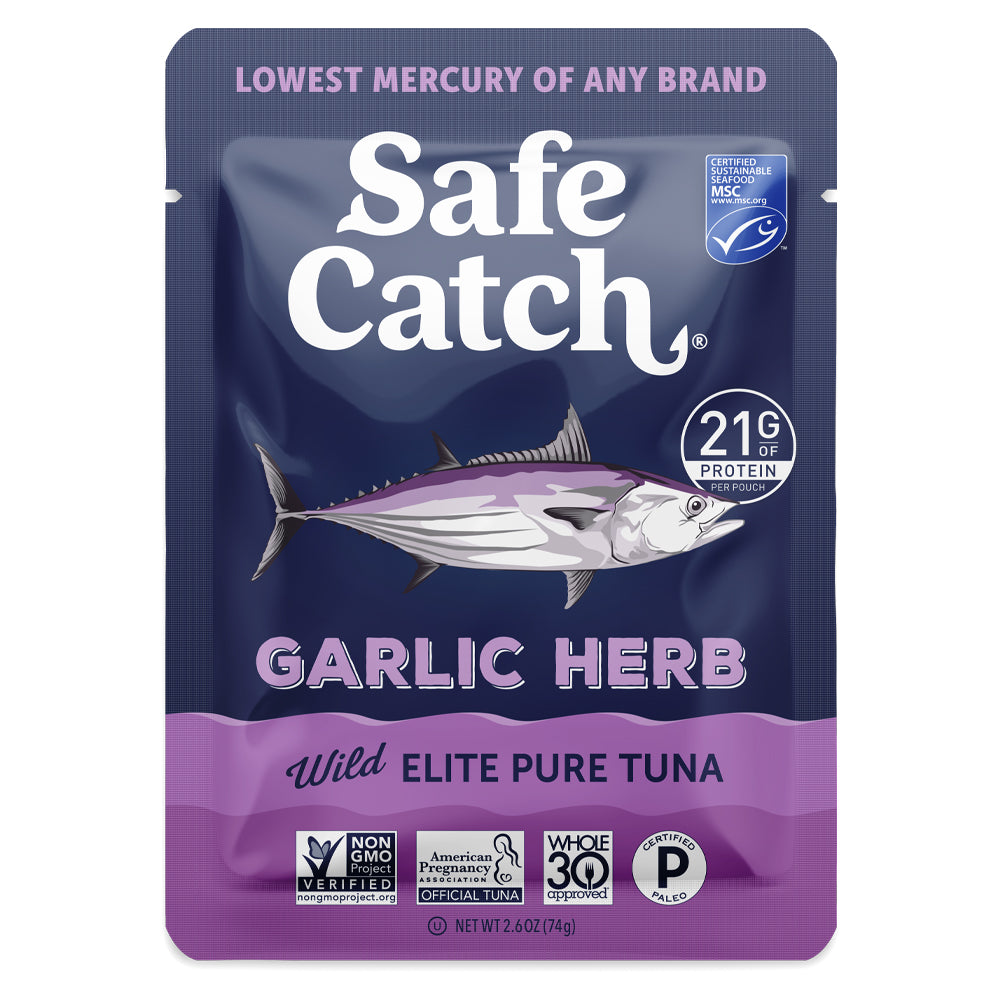 Tuna, Wild, Garlic Herb, Elite, Pouch