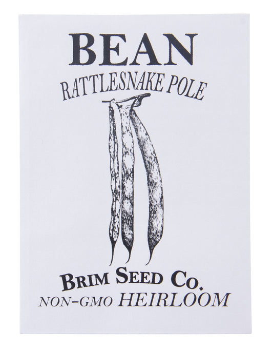 Bean. Rattlesnake, Pole Heirloom Seed