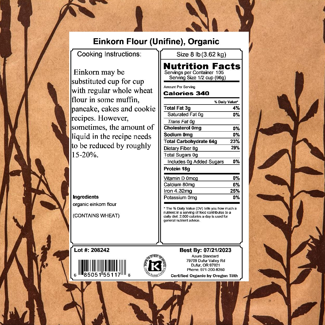 Einkorn Flour (Unifine), Organic