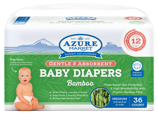 Baby Diapers, Biodegradable Bamboo, Medium
