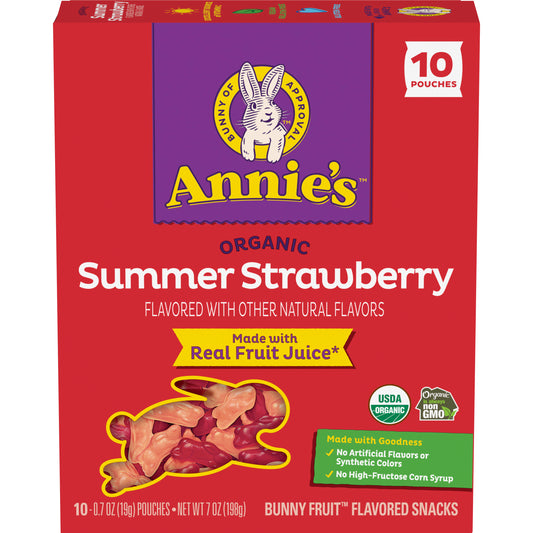 Fruit Snacks, Summer Strawberry, Organic