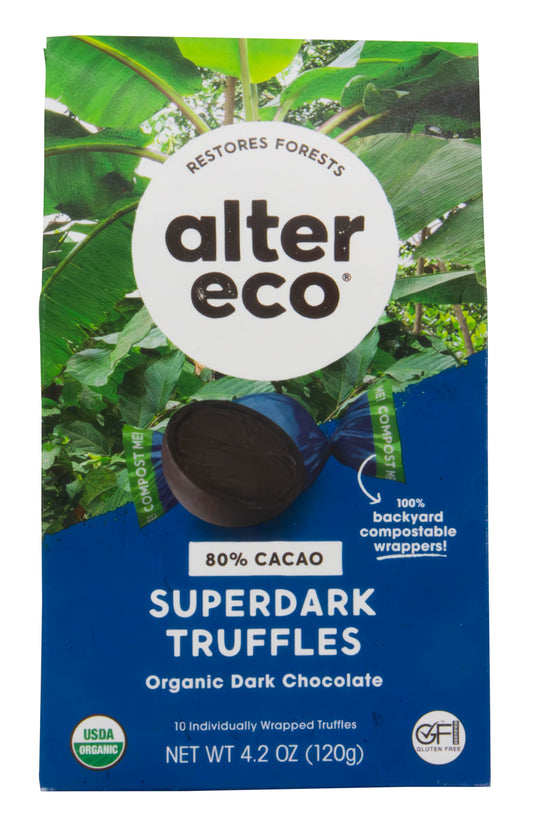 Dark Chocolate Truffles, SuperDark, Organic