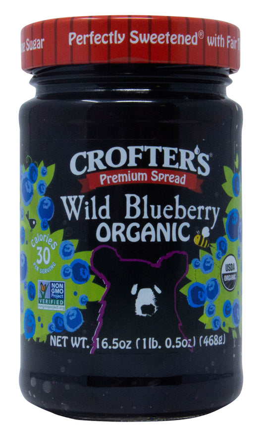 Wild Blueberry Premium Spread, Organic