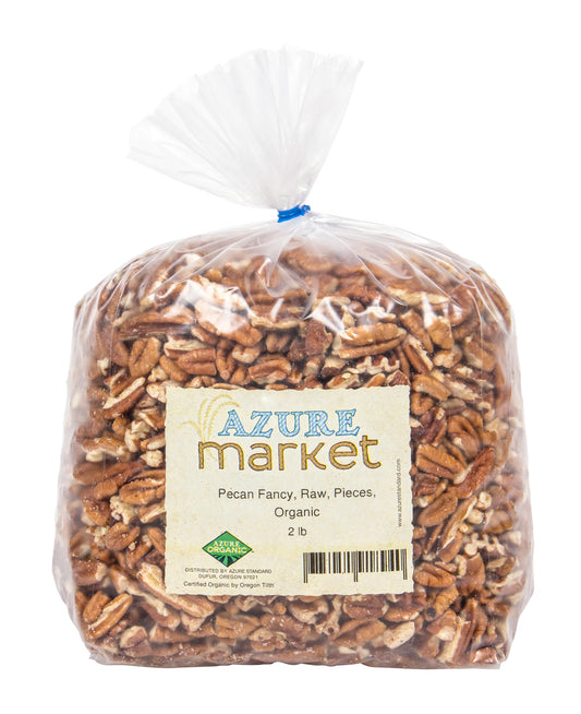 Pecans Fancy Native, Raw, Pieces, Organic