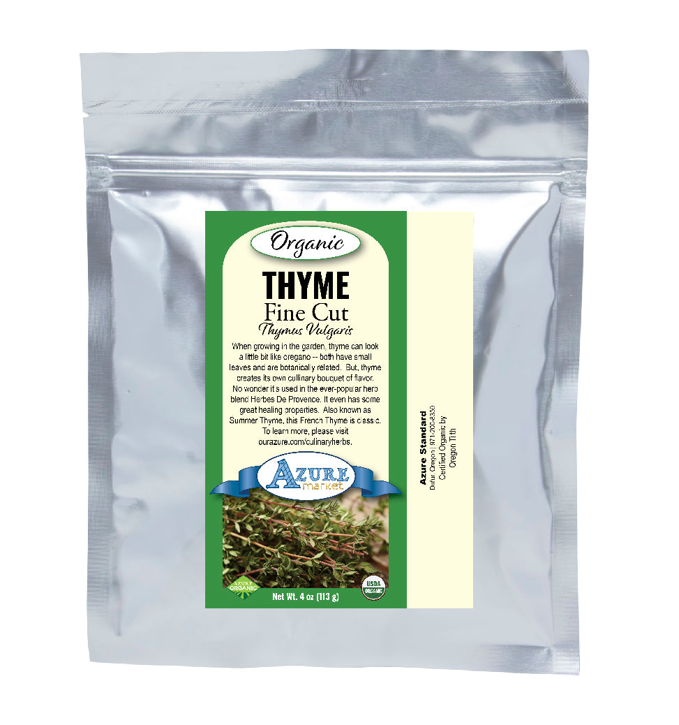 Thyme Leaves, Fine Cut, Organic