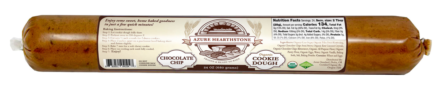 Cookie Dough, Chocolate Chip, Organic, FROZEN