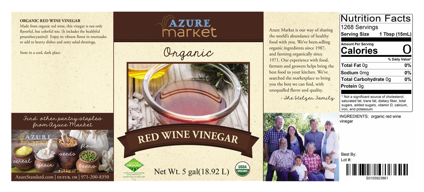 Vinegar, Red Wine, Organic