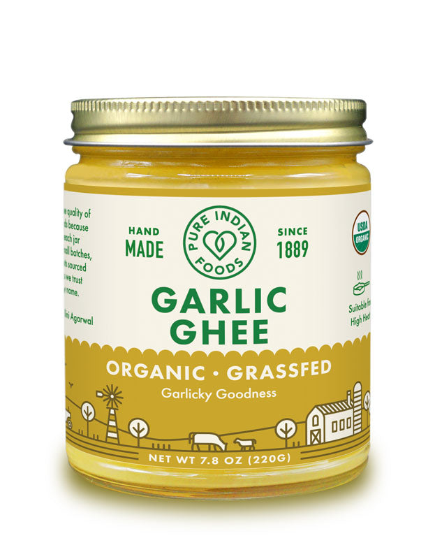 Ghee, Garlic, Grass-Fed, Organic