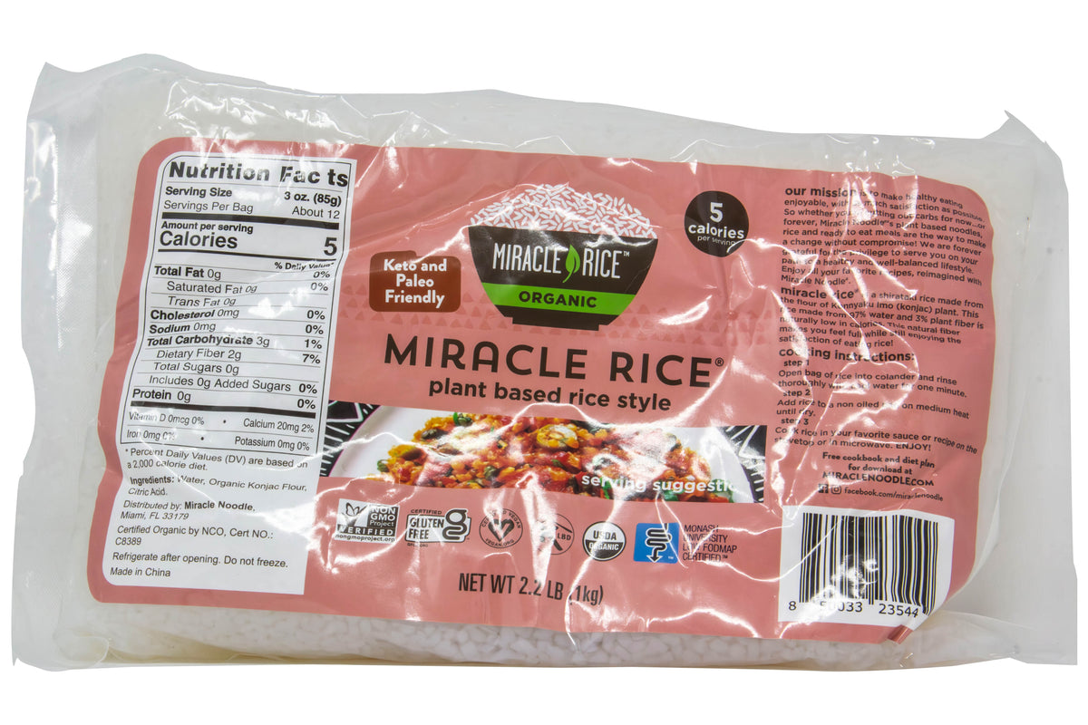 Miracle Noodle, Rice, Organic
