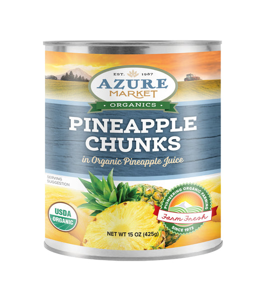 Pineapple Chunks in Pineapple Juice, Organic