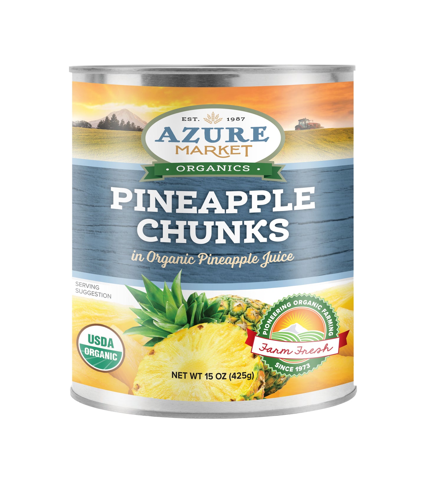 Pineapple Chunks in Pineapple Juice, Organic