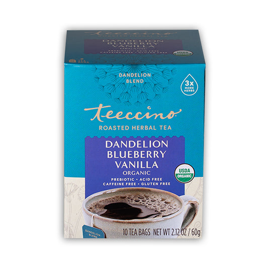 Dandelion Blueberry Vanilla, Roasted Herbal Tea, Organic