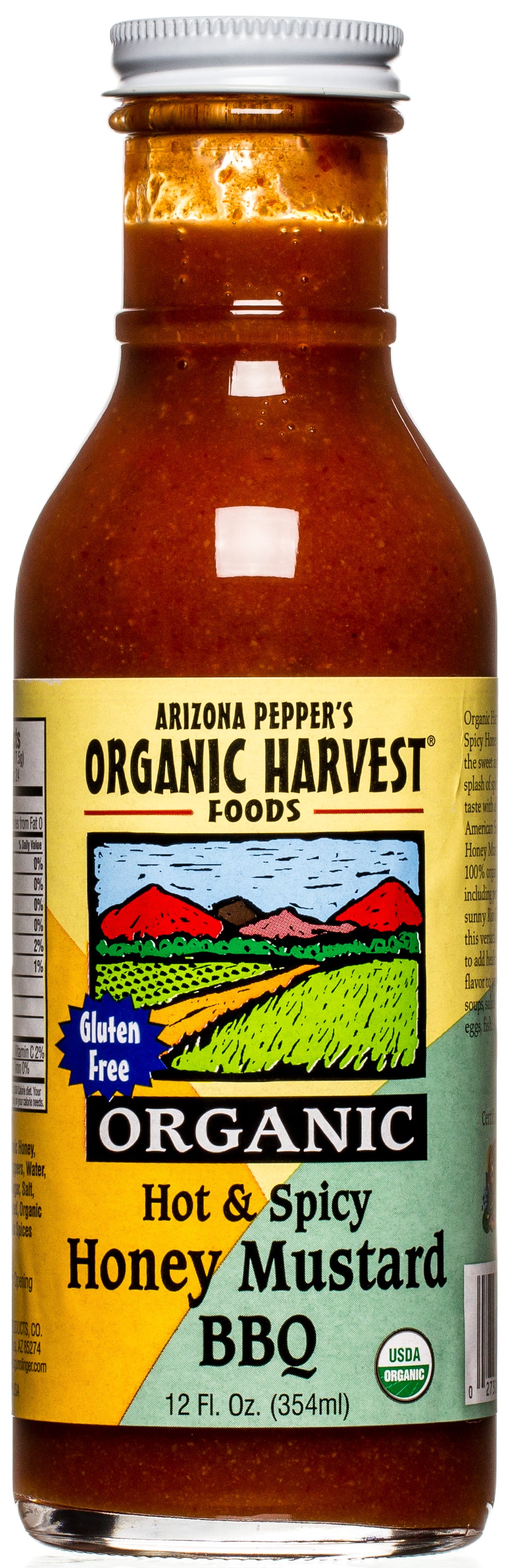 Honey Mustard BBQ Sauce, Spicy Hot, Organic, GF