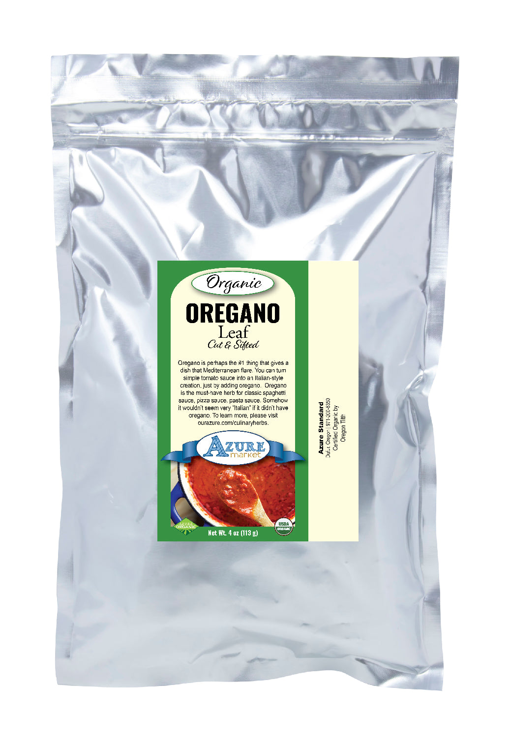 Oregano Leaf, Cut & Sifted, Organic